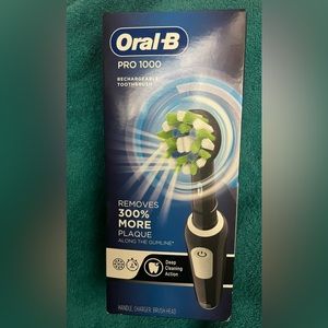 Oral B Pro 1000 Rechargeable toothbrush.